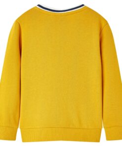 Kindertrui 104 okerkleurig