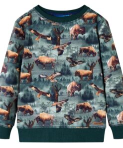 Kindertrui 116 donkergroen