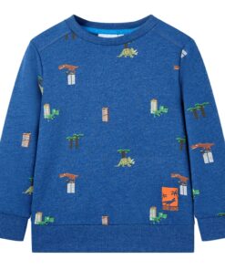 Kindertrui 116 gemêleerd donkerblauw