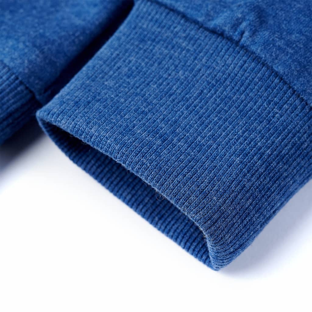 Kindertrui 116 gemêleerd donkerblauw - Image 5