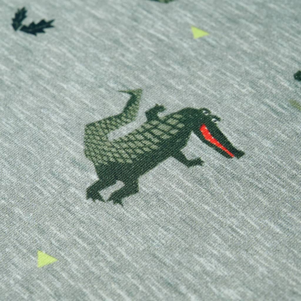 Kindertrui 116 gemêleerd lichtkaki - Image 4