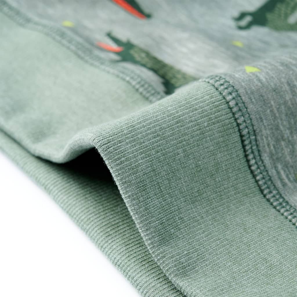 Kindertrui 116 gemêleerd lichtkaki - Image 6