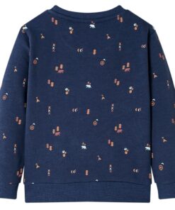 Kindertrui 116 gemêleerd marineblauw