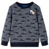 Kindertrui 116 gemêleerd marineblauw