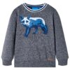 Kindertrui 116 gemêleerd marineblauw