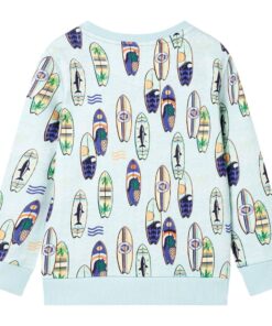 Kindertrui 116 gemêleerd zachtblauw