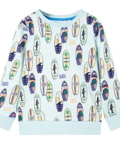 Kindertrui 116 gemêleerd zachtblauw