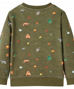 Kindertrui 116 kakikleurig