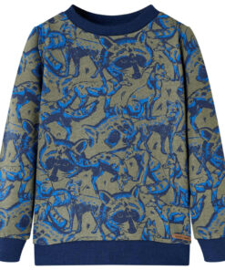 Kindertrui 116 kakikleurig