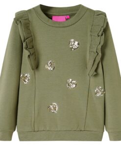 Kindertrui 116 kakikleurig