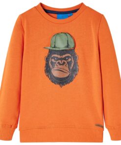 Kindertrui 128 donkeroranje