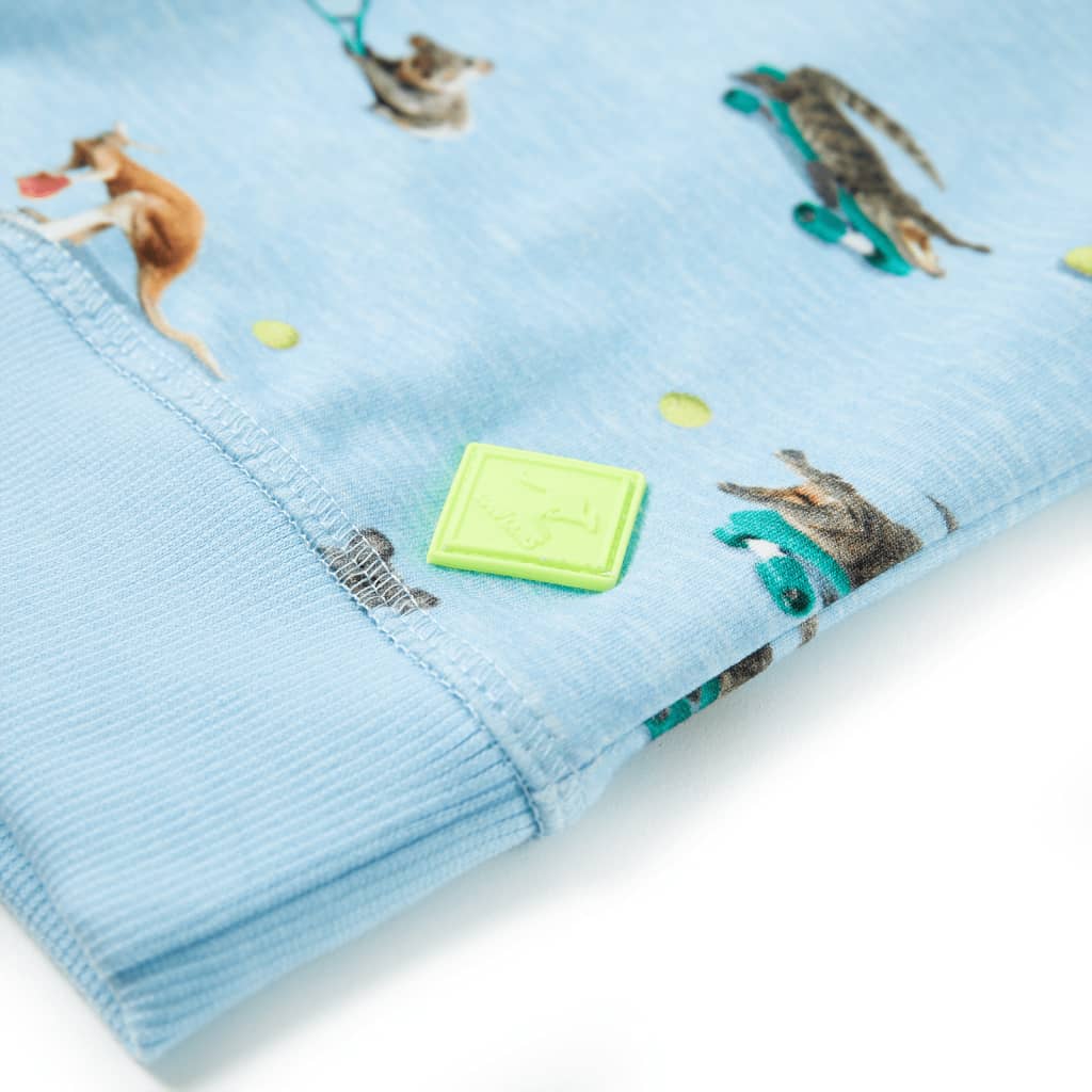 Kindertrui 128 gemêleerd lichtblauw - Image 5