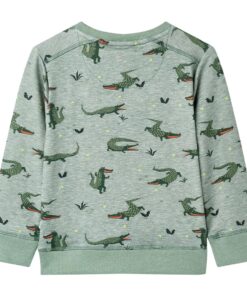 Kindertrui 128 gemêleerd lichtkaki