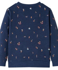 Kindertrui 128 gemêleerd marineblauw