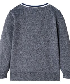 Kindertrui 128 gemêleerd marineblauw