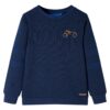 Kindertrui 128 gemêleerd marineblauw