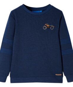 Kindertrui 128 gemêleerd marineblauw