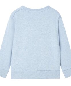 Kindertrui 128 gemêleerd zachtblauw
