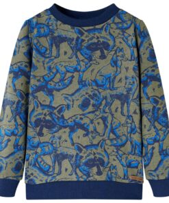 Kindertrui 128 kakikleurig