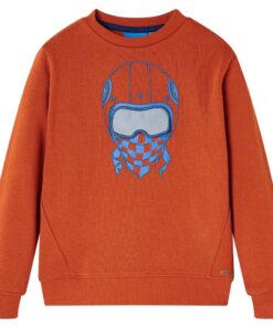 Kindertrui 128 lichtroestkleurig