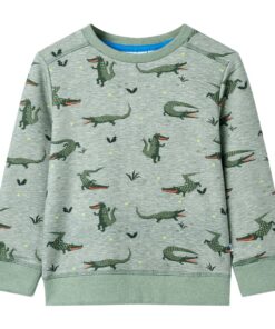 Kindertrui 140 gemêleerd lichtkaki