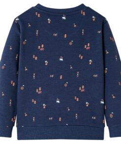 Kindertrui 140 gemêleerd marineblauw