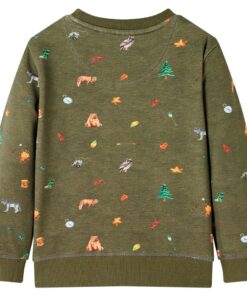 Kindertrui 140 kakikleurig