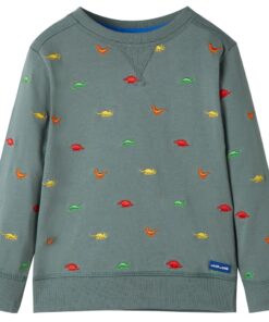 Kindertrui 140 kakikleurig