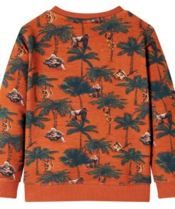 Kindertrui 140 lichtroestkleurig