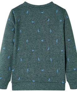 Kindertrui 92 gemêleerd donkergroen