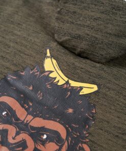 Kindertrui 92 gemêleerd donkerkakikleurig