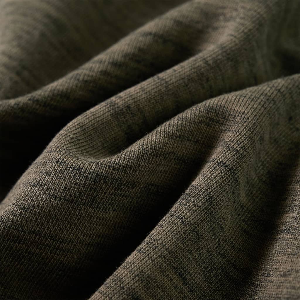 Kindertrui 92 gemêleerd donkerkakikleurig