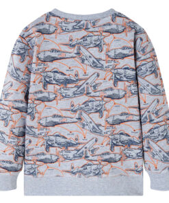 Kindertrui 92 gemêleerd grijs