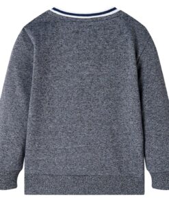 Kindertrui 92 gemêleerd marineblauw