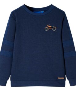 Kindertrui 92 gemêleerd marineblauw