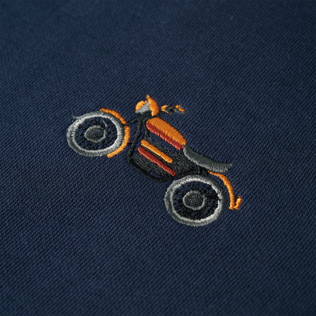 Kindertrui 92 gemêleerd marineblauw - Image 4