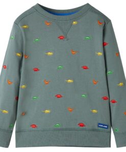 Kindertrui 92 kakikleurig