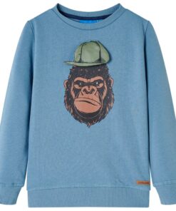 Kindertrui 92 middelblauw