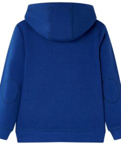 Kindertrui met capuchon 104 donkerblauw
