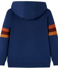 Kindertrui met capuchon 104 marineblauw