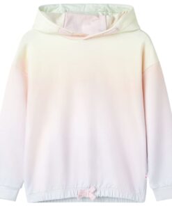 Kindertrui met capuchon 104 sterrenwit