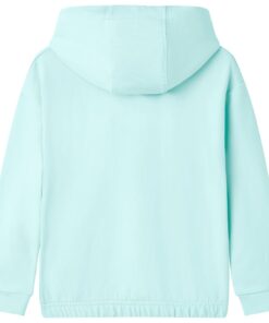 Kindertrui met capuchon 140 lichtzeeblauw