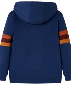 Kindertrui met capuchon 92 marineblauw