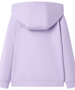 Kindervest met capuchon 104 lila