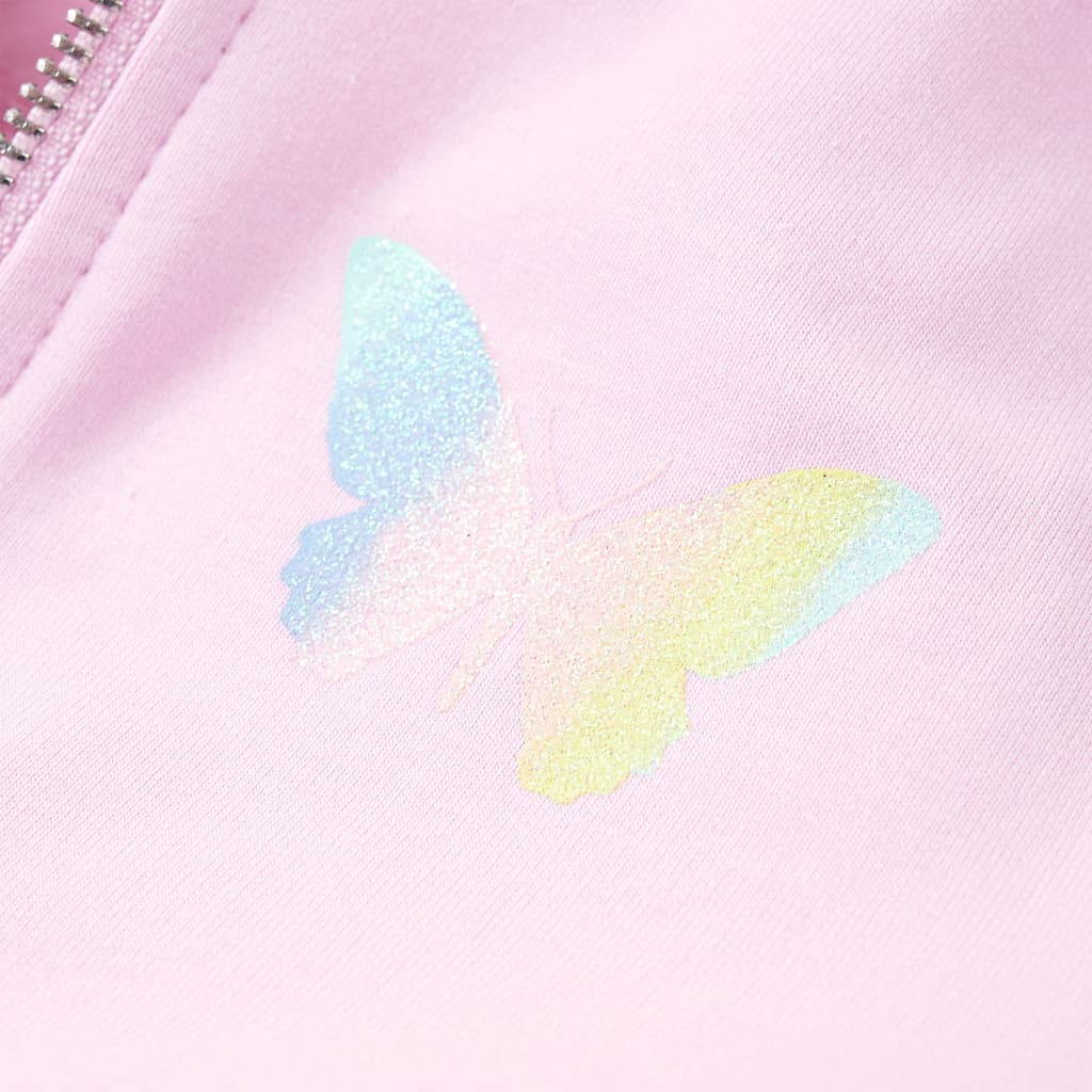 Kindervest met capuchon 92 lichtroze - Image 6