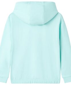 Kindervest met capuchon 92 lichtzeeblauw