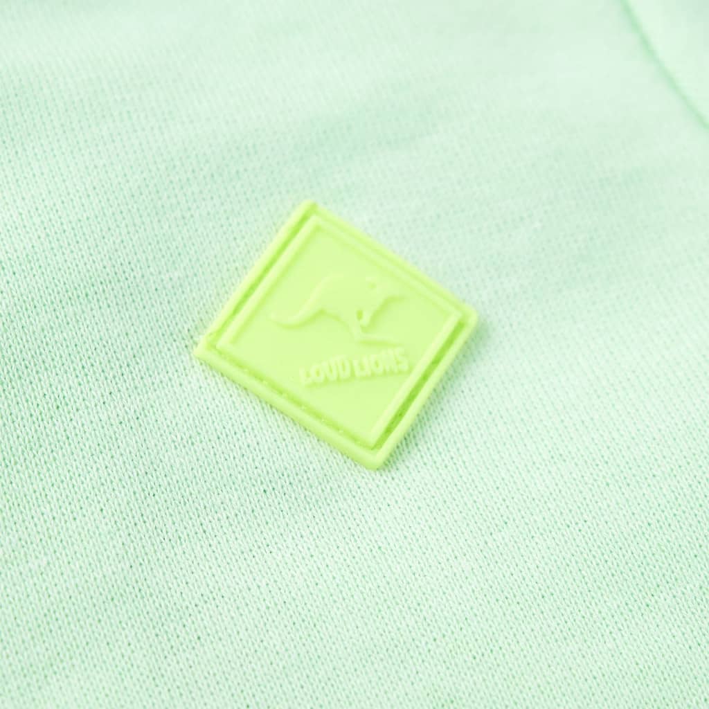 Kindervest met capuchon en rits 104 felgroen - Image 5