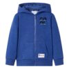 Kindervest met capuchon en rits 104 gemêleerd donkerblauw