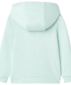 Kindervest met capuchon en rits 104 gemengd lichtmint