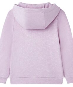Kindervest met capuchon en rits 92 gemengd lila